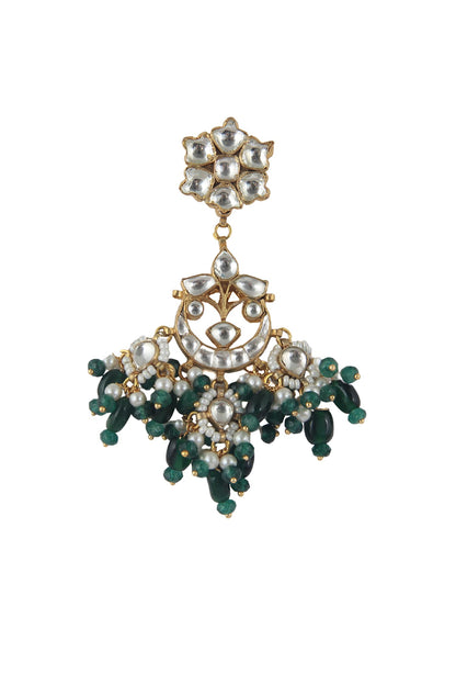 Floral Bead Drop Chandbalis 