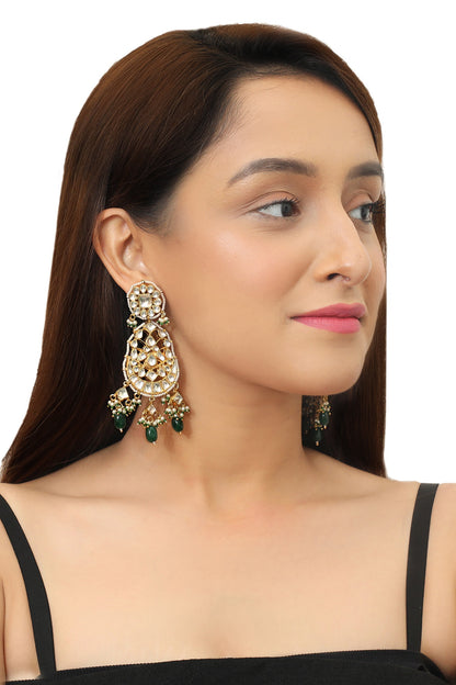 Floral Bead Drop Chandbalis 