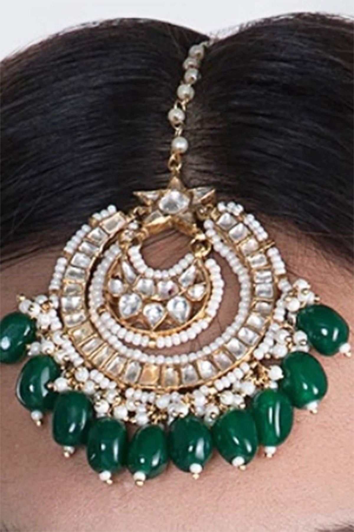 Bead Drop Maangtikka 