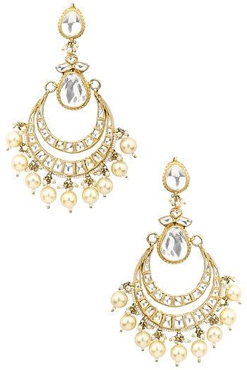 Gold Plated Chand Baali Earrings