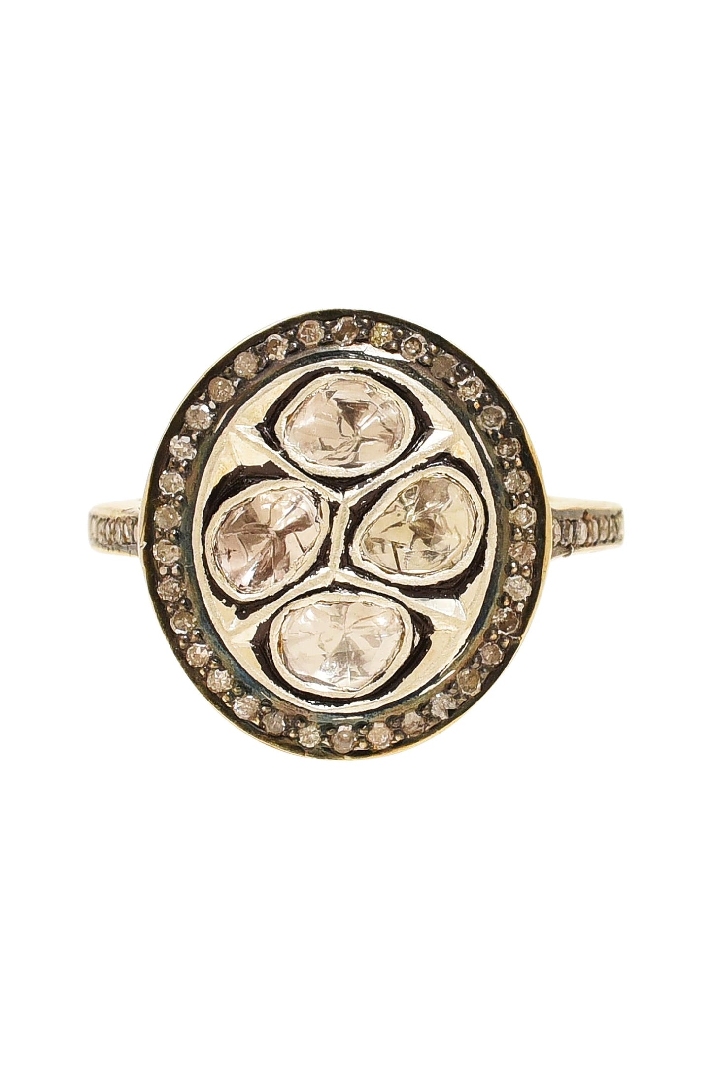 Polki Studded Ring Single Pc 