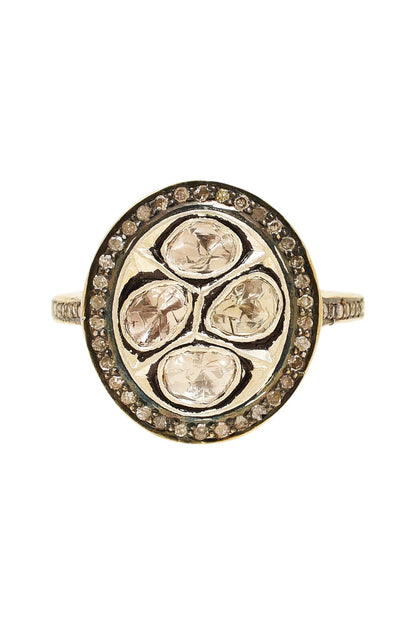 Polki Studded Ring Single Pc 