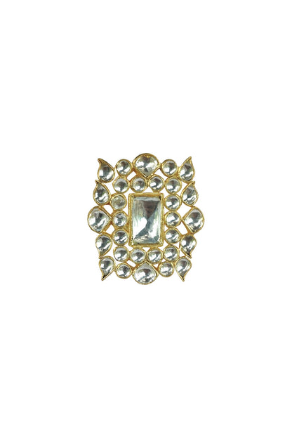 Geometric Stone Ring 