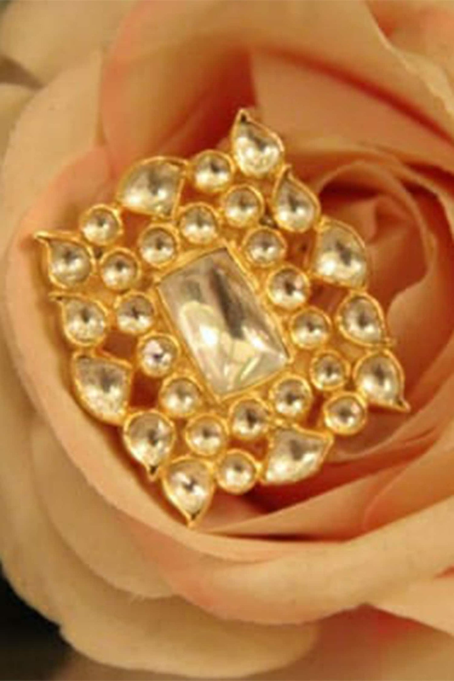 Geometric Stone Ring 