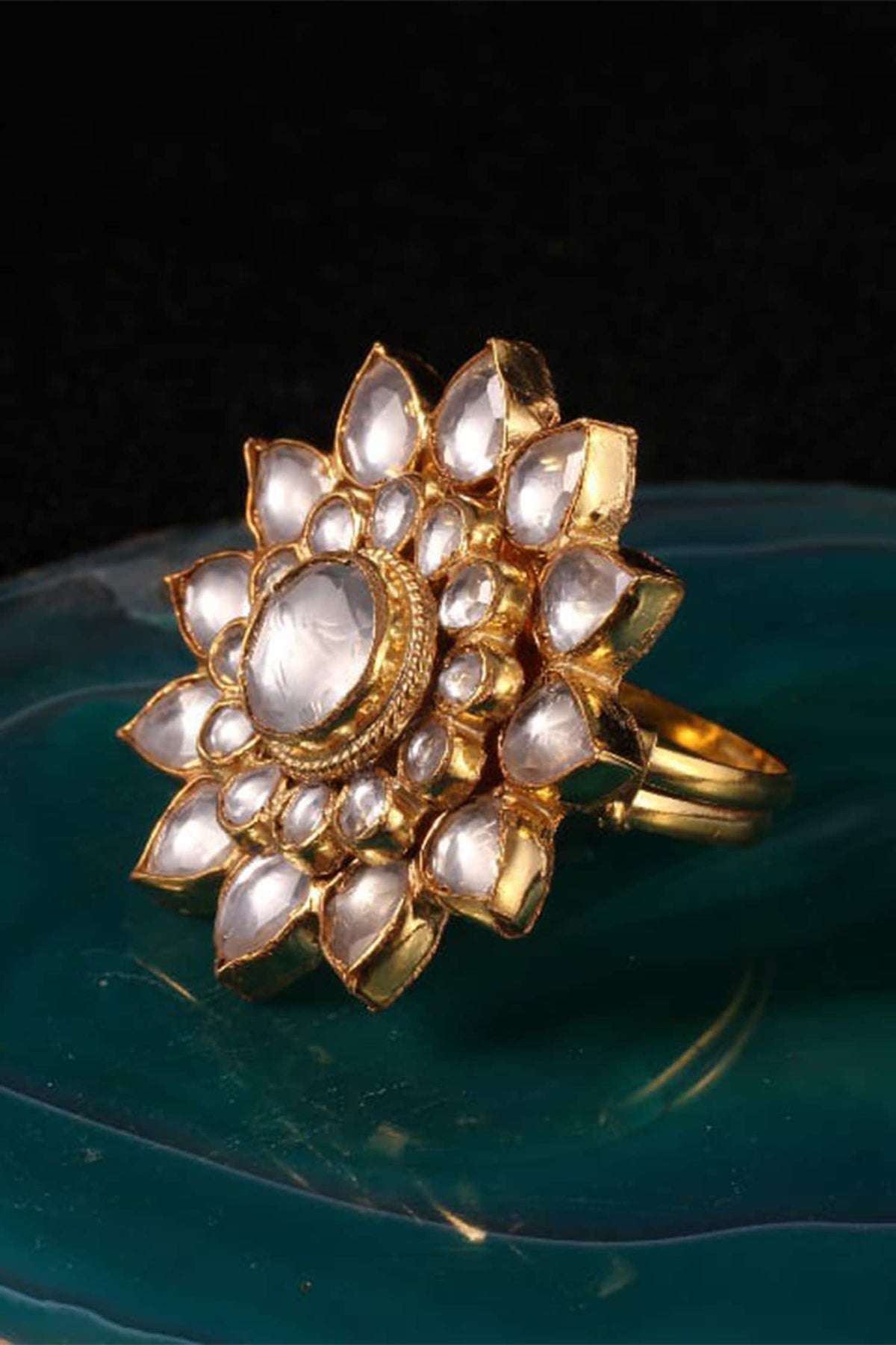 Floral Stone Ring 