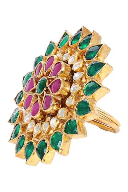 Floral Stone Ring 
