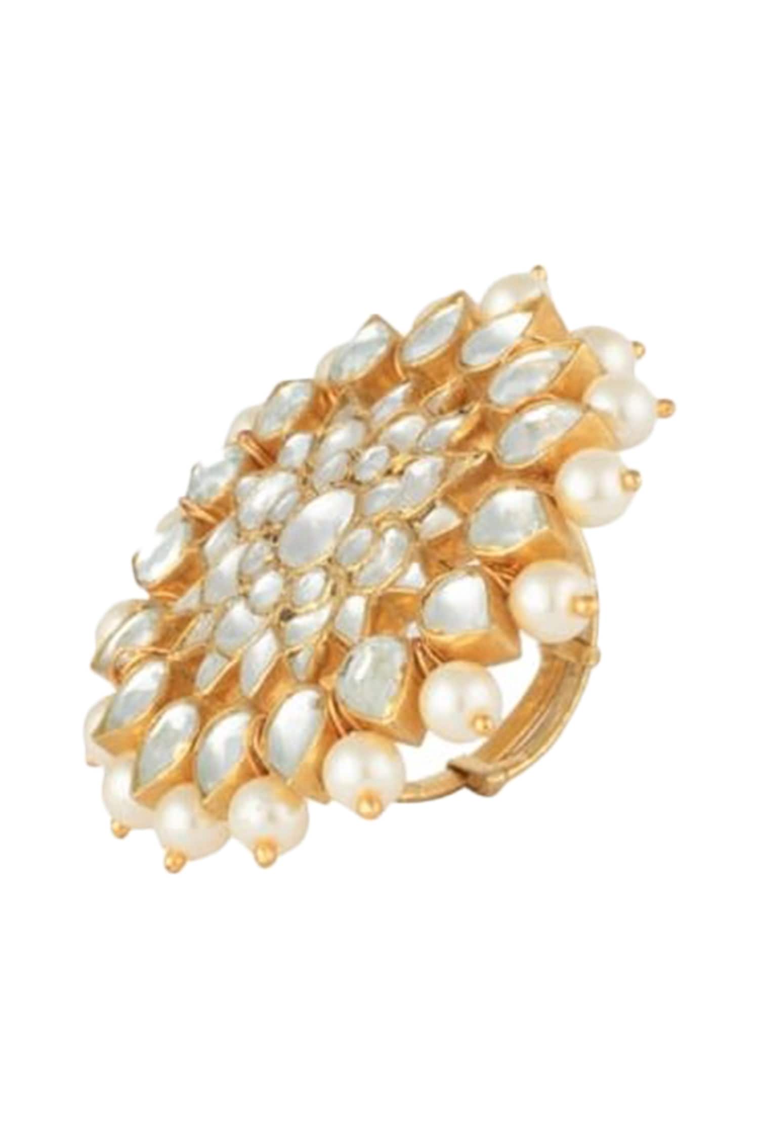 Floral Stone Ring 