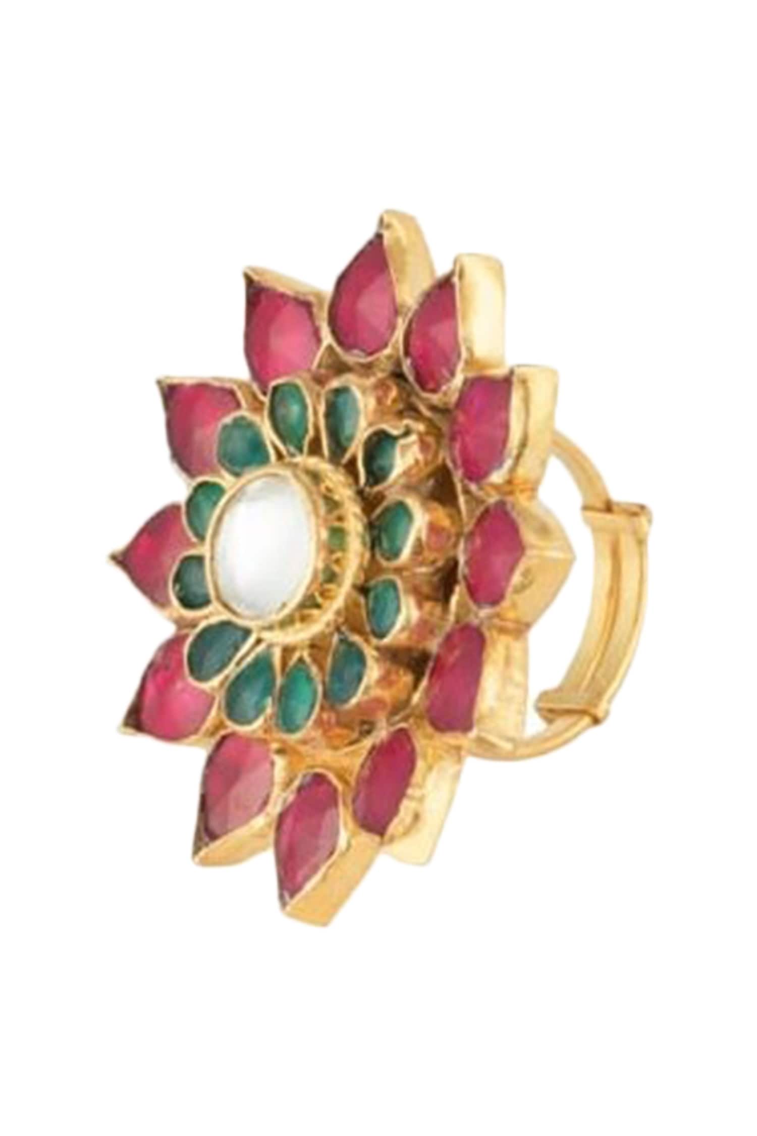 Floral Stone Ring 