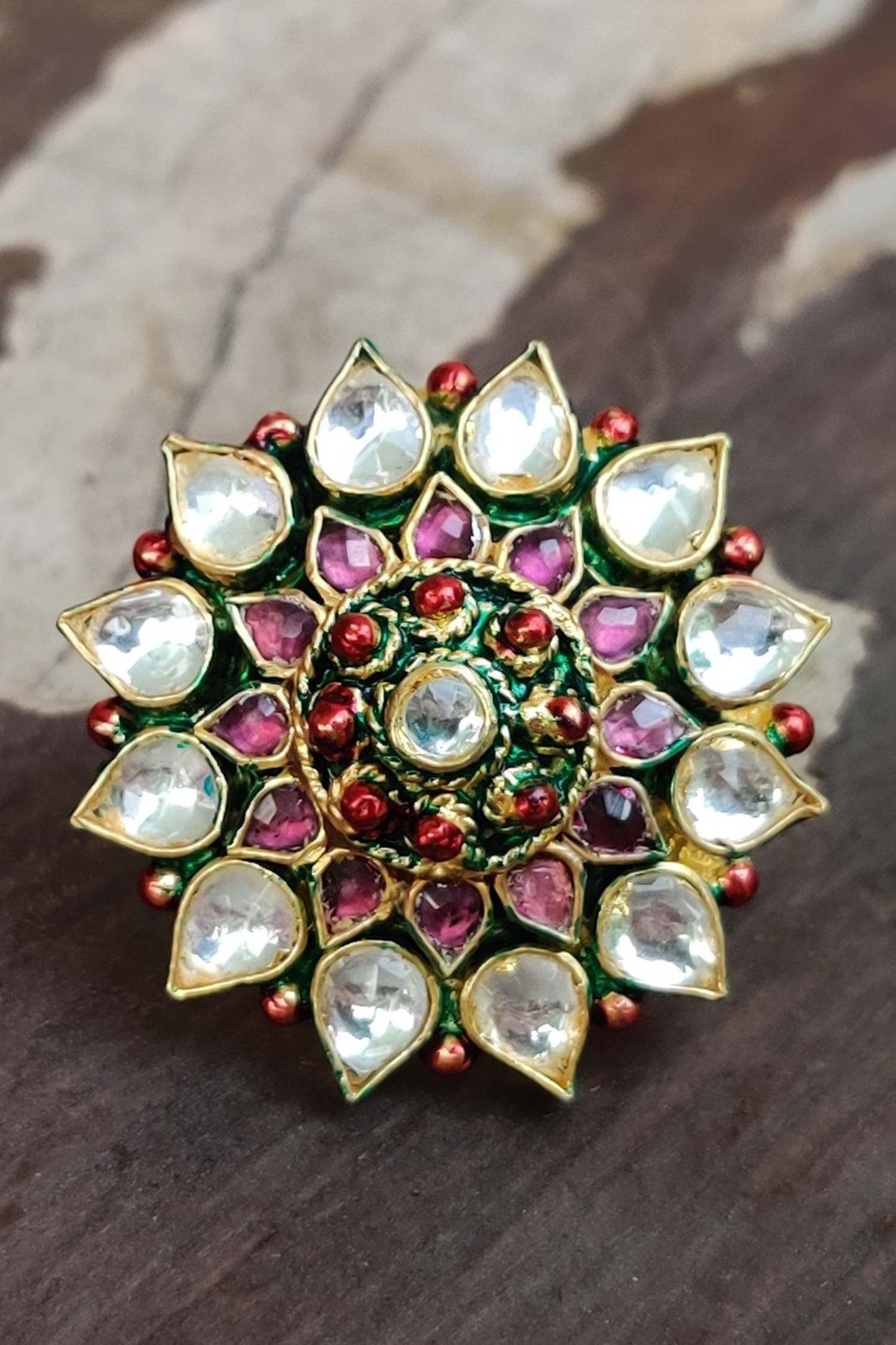 Floral Stone Ring 