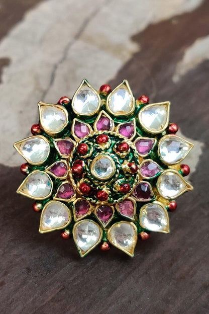Floral Stone Ring 