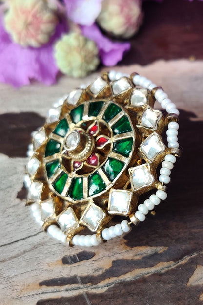 Floral Stone Ring Single Pc 