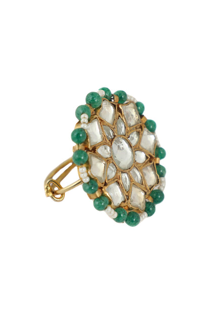 Floral Stone Ring 