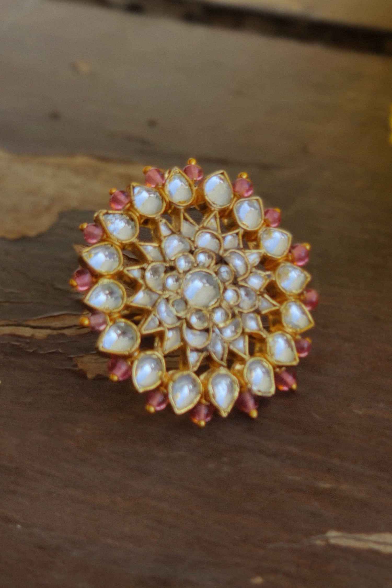 Floral Stone Ring 