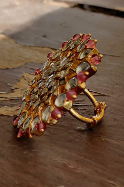 Floral Stone Ring 