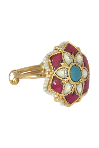 Floral Stone Ring 