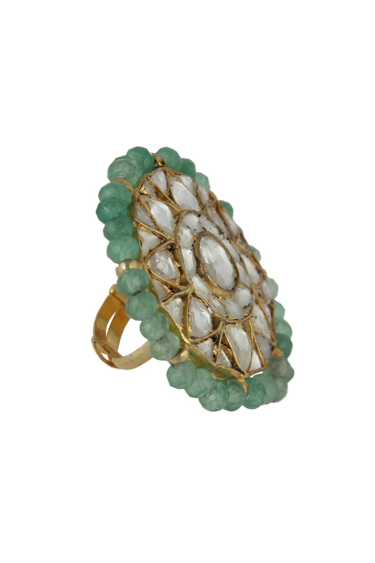 Floral Stone Ring 