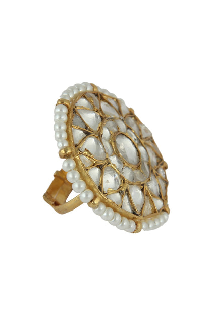 Floral Stone Ring 