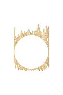 Gold Plated Textured Bangle