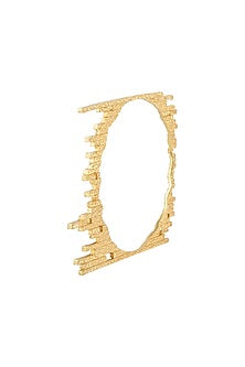 Gold Plated Textured Bangle