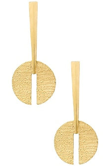 Gold Plated Round Earrings