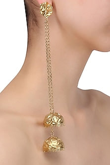 Gold Plated Jhumki Drop Earrings