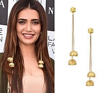 Gold Plated Jhumki Drop Earrings