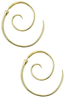 Gold Plated Spiral Earrings