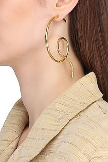 Gold Plated Serpiente Earrings
