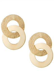Gold Plated Dual Hoop Earrings