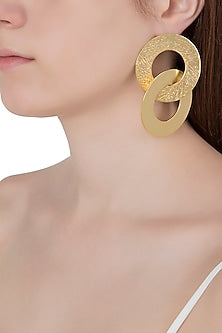 Gold Plated Dual Hoop Earrings