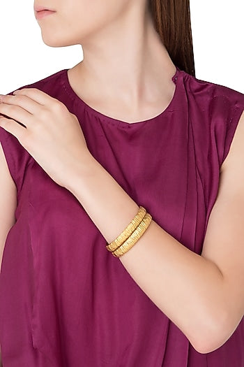 Set Of 2 Gold Plated Bangles