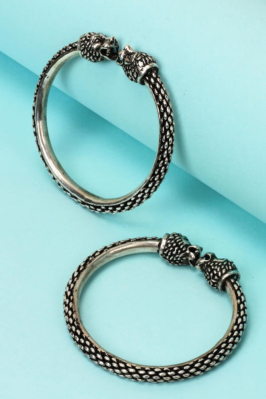Carved Bracelets Set of 2 