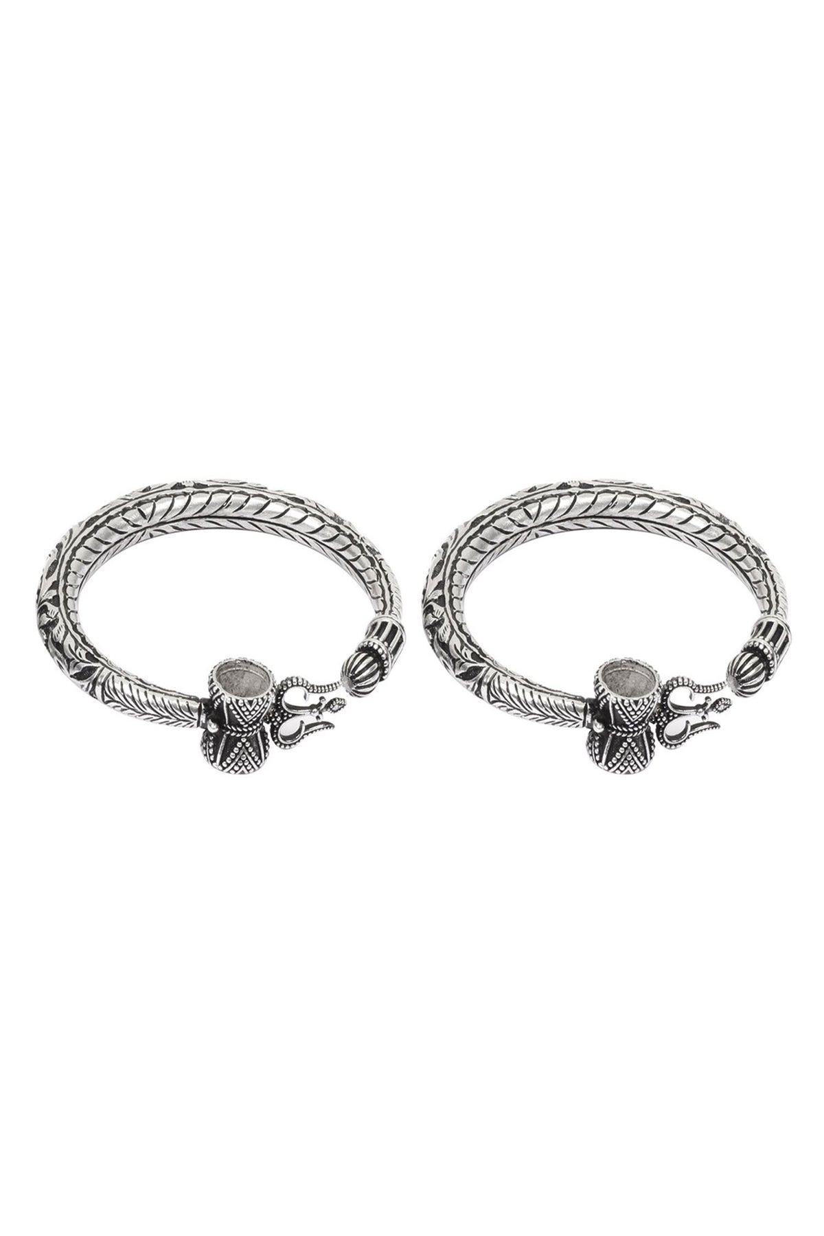 Carved Bracelets Set of 2 