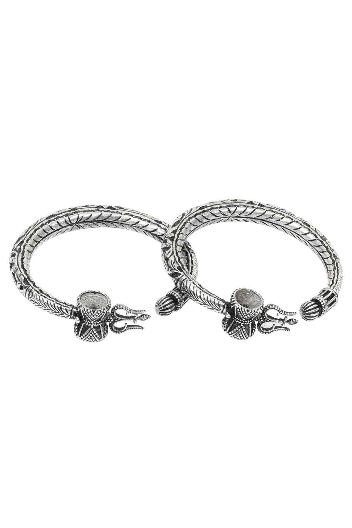 Carved Bracelets Set of 2 