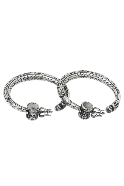 Carved Bracelets Set of 2 