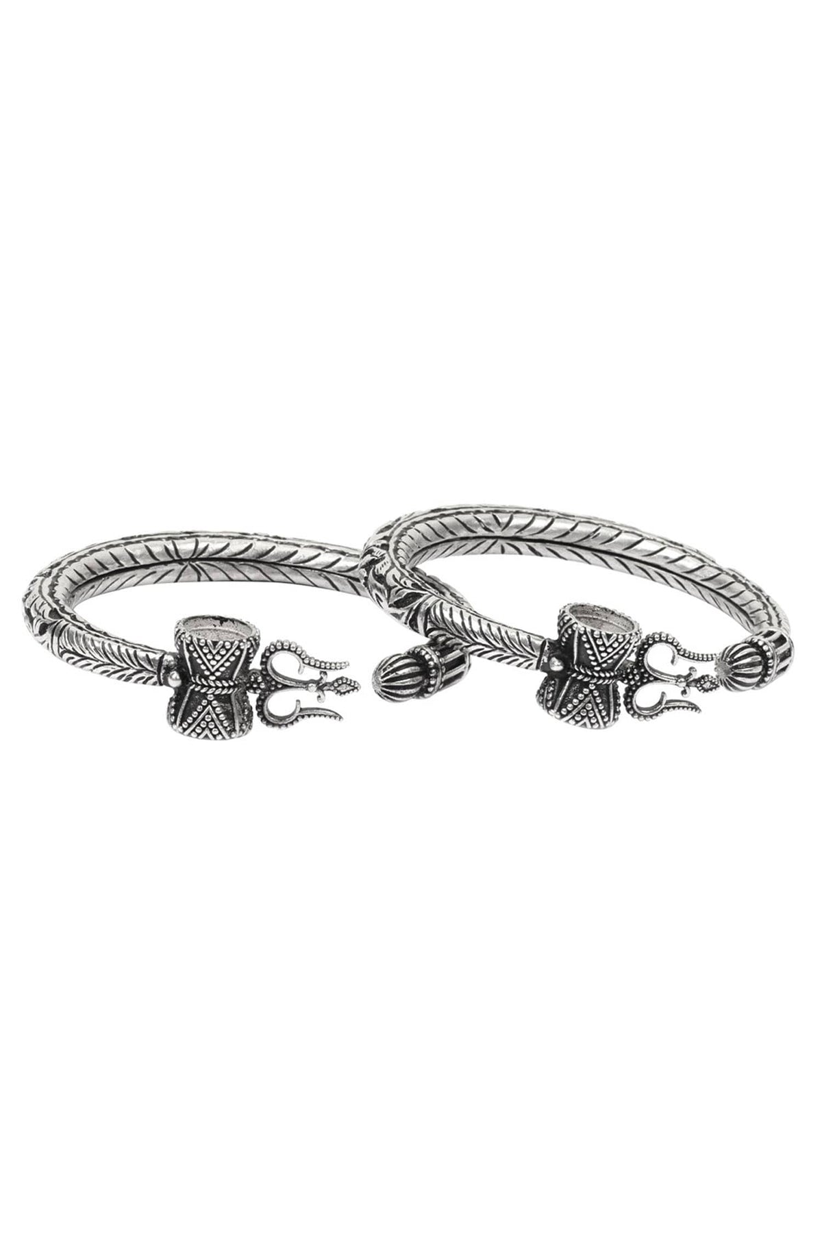 Carved Bracelets Set of 2 