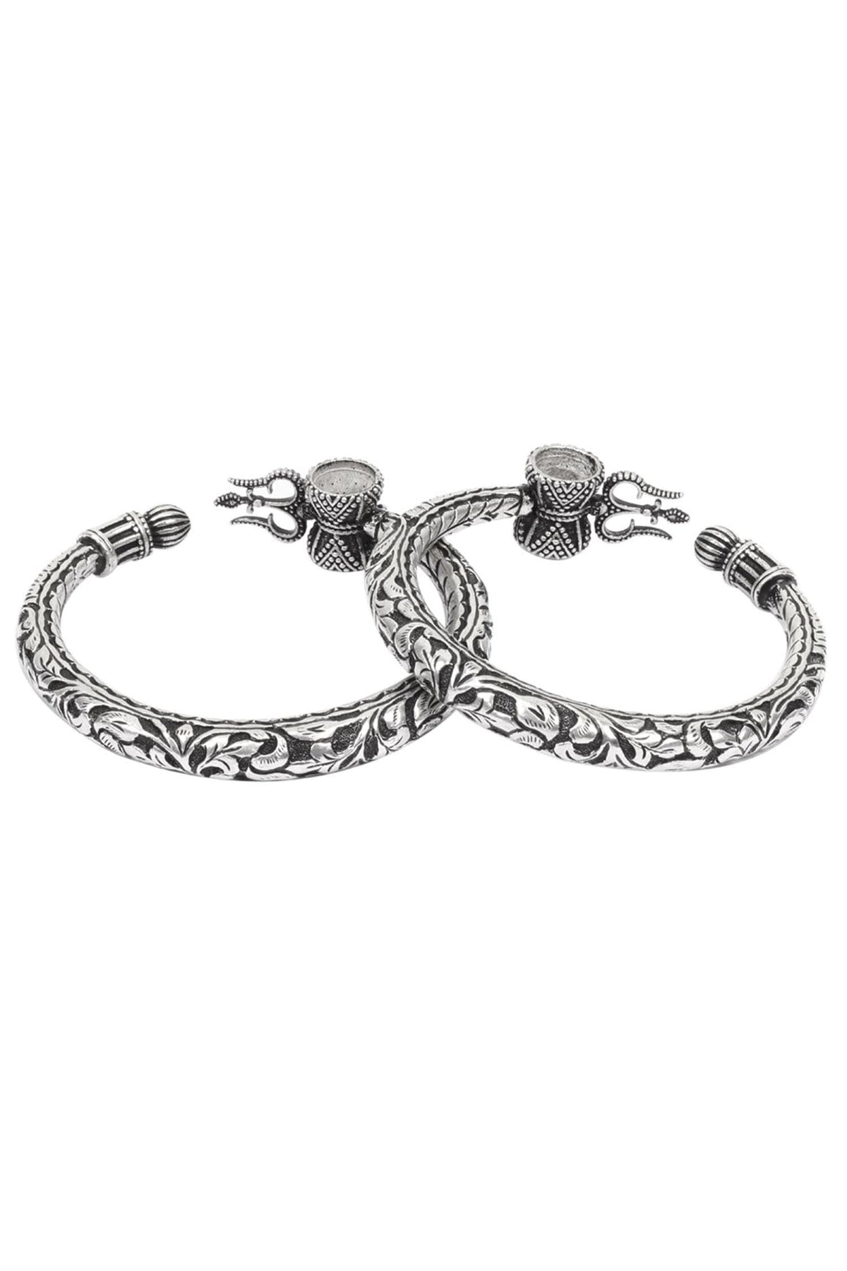 Carved Bracelets Set of 2 