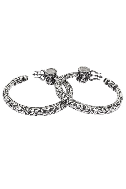 Carved Bracelets Set of 2 