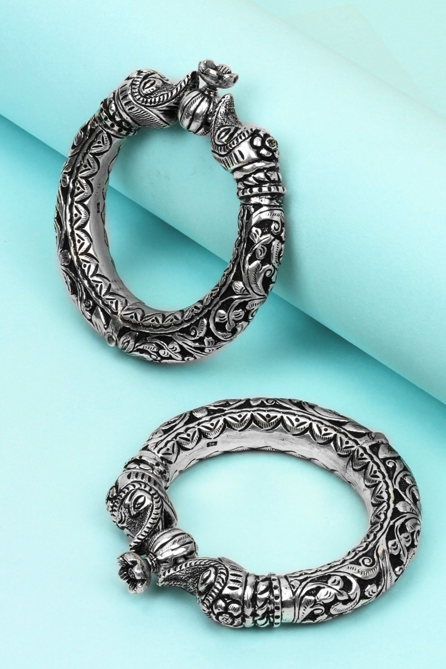 Handcrafted Textured Bracelets Set of 2 