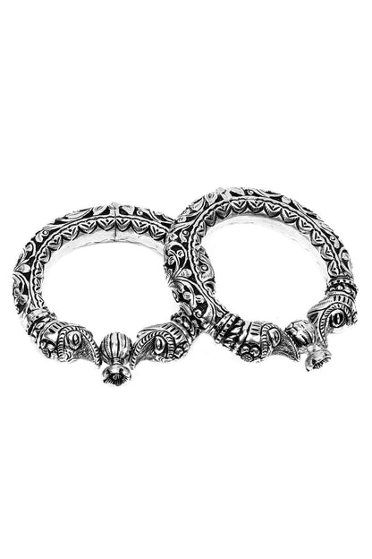 Handcrafted Textured Bracelets Set of 2 