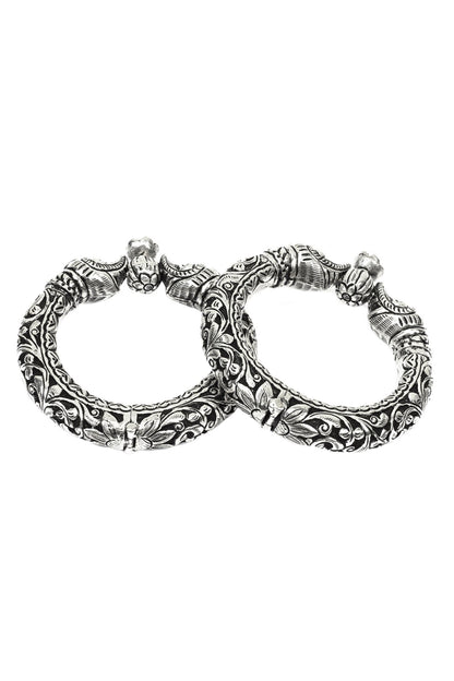 Handcrafted Textured Bracelets Set of 2 