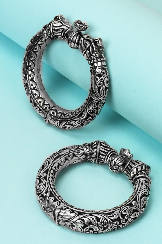 Handcrafted Textured Bracelets Set of 2 