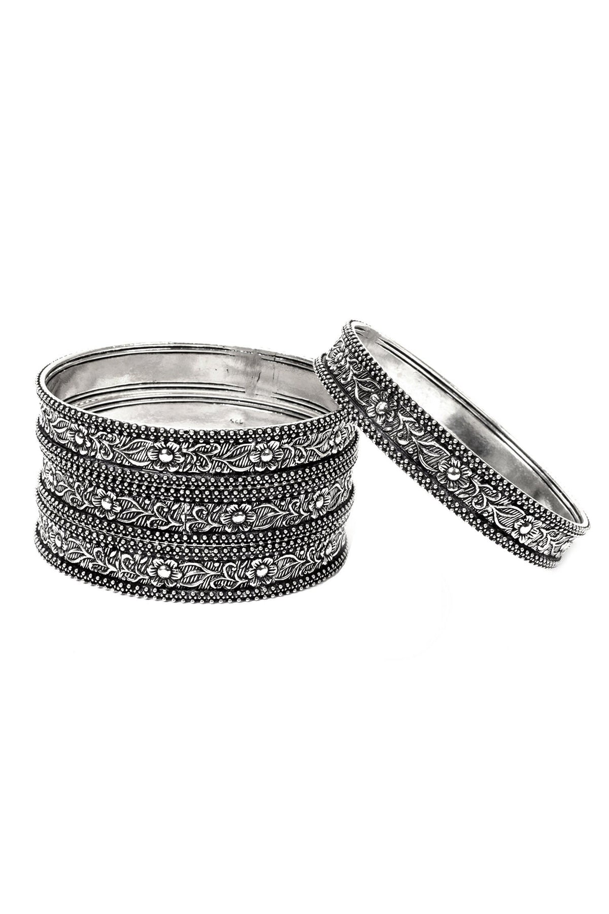 Floral Carved Bracelets 