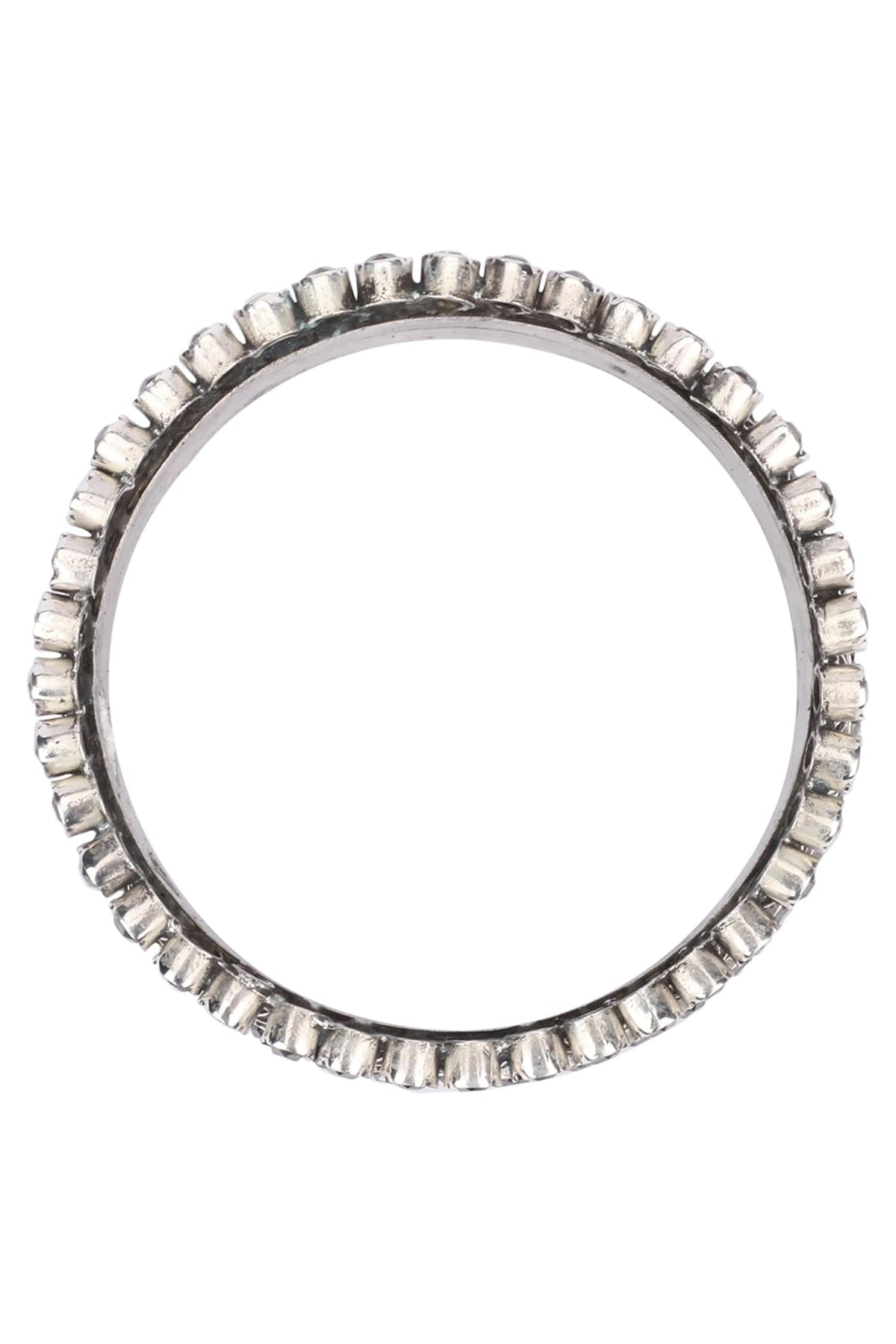 Floral Carved Silver Bracelet 