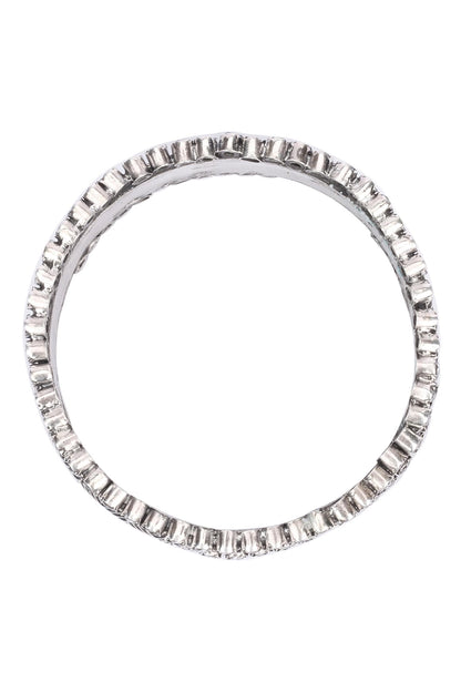 Chevron Pattern Silver Bracelet 