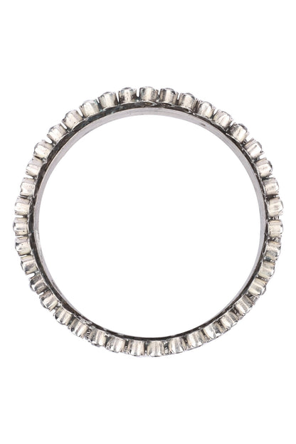 Chevron Pattern Handcrafted Silver Bracelet 