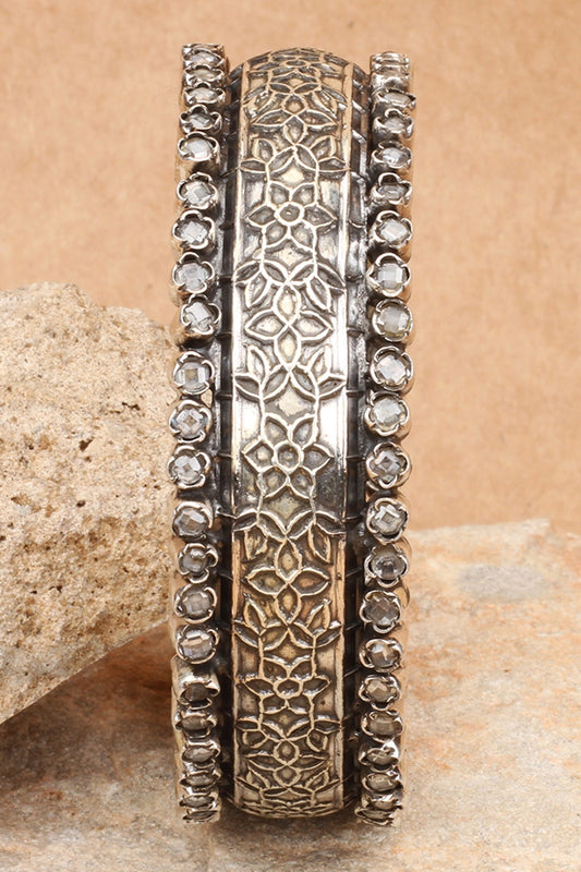 Ayla Floral Carved Bracelet 
