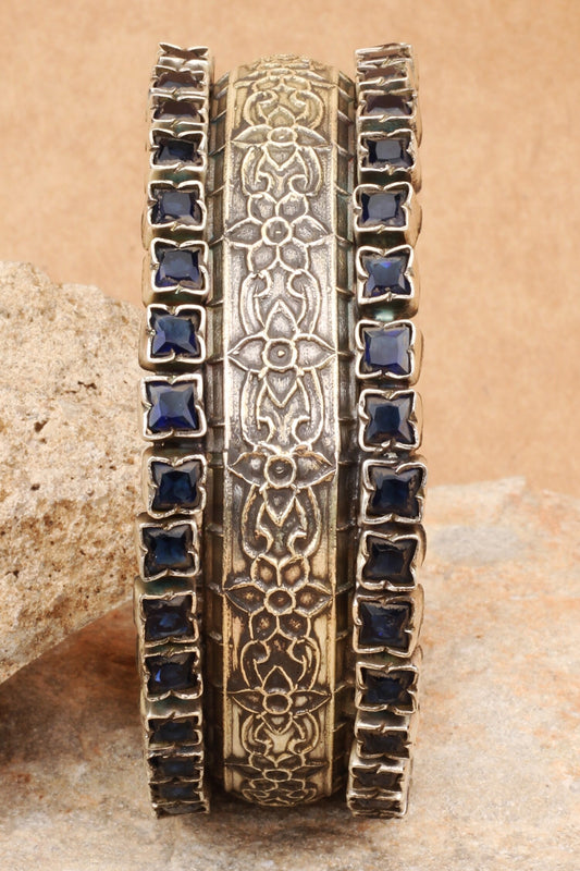Amalia Floral Carved Bracelet  