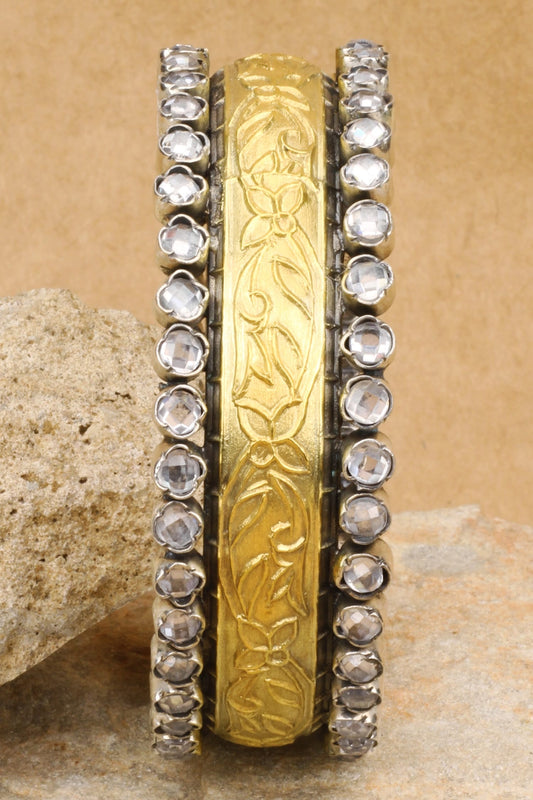 Julia Floral Carved Bracelet  
