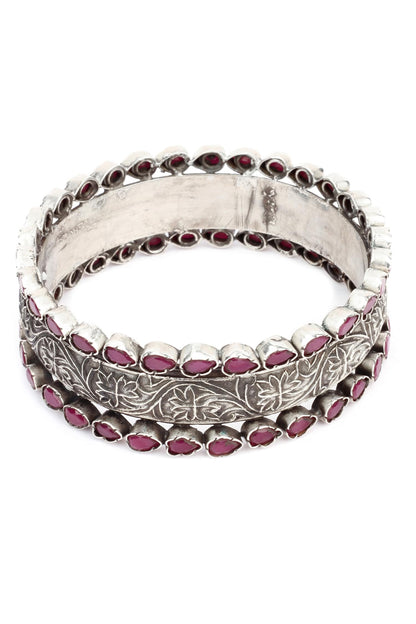  Adalie Floral Carved Bracelet 